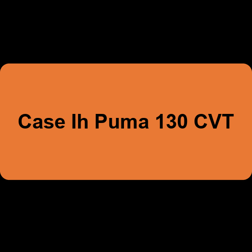 Case Ih Puma 130 CVT